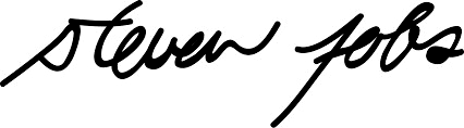 Steve Jobs signature